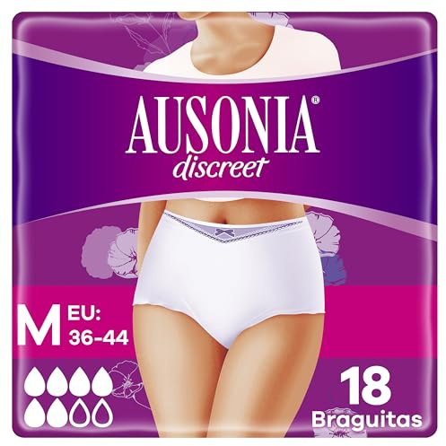 usonia Discreet Inkontinenzhöschen Plus, Größe M, 18 Stück, blockiert | Blockiert Verluste und Gerüche sofort, bequem und diskret unter jedem Kleidungsstück, ganztägiger Schutz