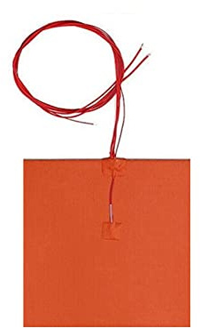3 Stück 12 V 10 W Silikon-Heizmatte für Drucker Heizung Bett Heizung 50 x 50 mm