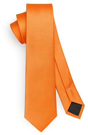 HISDERN Herren Krawatte Schmale Einfarbig Seide Krawatten für Herren Klassische Formelle Elegante Schlipse Hochzeit Party Business Krawatte 6cm