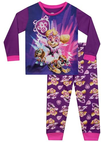 PAW PATROL Schlafanzug | Liberty, Marshall, Skye Schlafanzug Mädchen | Mighty Movie Mädchen Pyjama