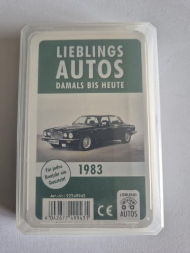 Lieblings Autos Auto Quartett 1983 Baujahr Geburtsjahr 43. Geburtstag Geschenk Spielkarten Neu