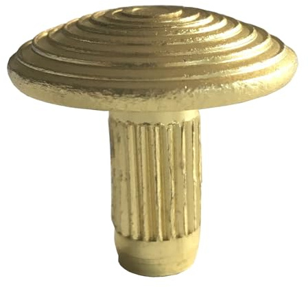 Clou podotactile aluminium ciselé - 25mm - jaune