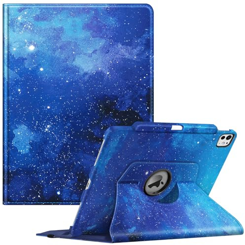 Fintie Hülle für iPad Pro 13 Zoll (M5/M4) 2025/2024, Sternenhimmel | Schutzhülle mit Stifthalter, 360 Grad drehbarem Ständer, Auto Schlaf/Wach Funktion