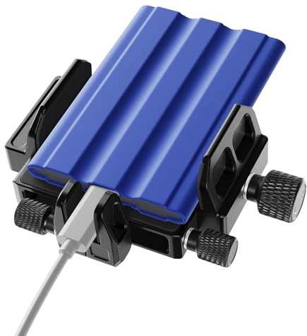 SIRUI Support de Montage SSD, Support SSD avec Pince Froide et Câble USB-C pour Samsung T7 T5 SSD, pour SanDisk SSD, Compatible avec la Cage de Caméra pour BMPCC 4K 6K, pour Z Cam E2, pour Sigma FP