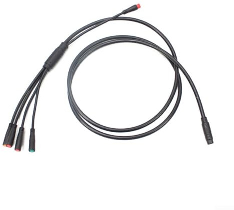 E-Bike Cable, 1T5 Multi-Voltage 1.53m For KT Controllers Display Throttle Brake Connectors Black Main Wire