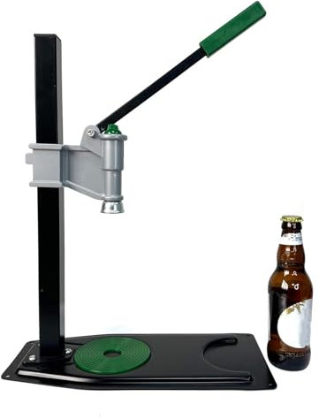 XDTKJDZ Capper Beer Corking Machine, Beer Bottle Sealing Machine, Adjustable Height Counter Top Capper, 26mm Round Bottles Caps, for Homebrew Beer and Soft Drinks, Home Brewing