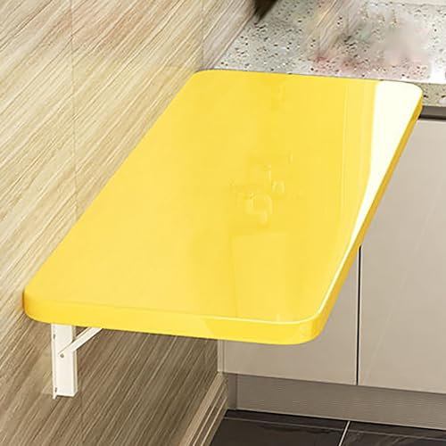 Weißer Wand-Klapptisch mit Blättern, Computertisch, schwimmender Schreibtisch, Werkbank für Küche und Schlafzimmer, Weiß