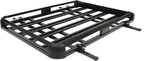 Dachträger Dachgepäckträger Universal Dachkorb Metall, Auto Gepäckträger bis 150kg Belastbar, Schwarz Gepäckkorb 160x100x13cm