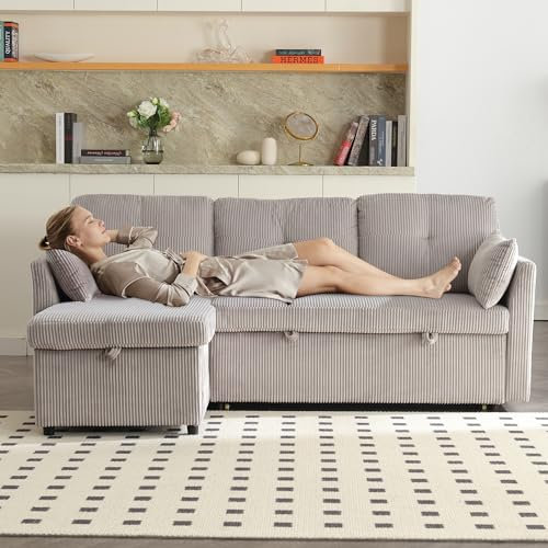 Arhatreya 3 Sitzer Sofa Gästesofa Modern Couch, 3er Sitzsofa mit Kissen und Stauraum, Polstersofa für Wohnzimmer, Schlafzimmer, Wohnung, Gästezimmer, Samt, Hellgrau