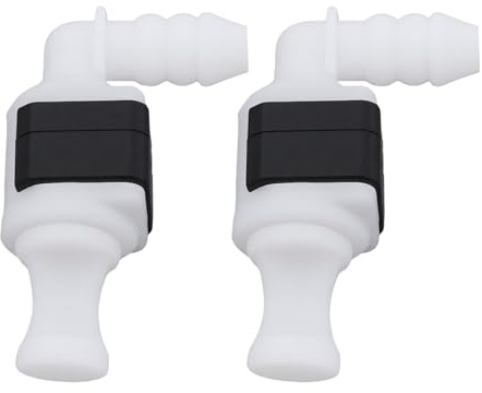 eMagTech 2 Pezzi Ugello Spruzzatore Acqua Per Lavavetri Connettori Per Tubi Dell'acqua 3B0955665C Compatibile Con Audi Volkswagen E Altri Modelli