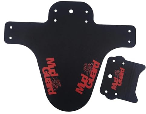 Zymoplas Parafango universale per mountain bike, ricambio per biciclette da strada, paraspruzzi di fango, pezzi di ricambio per ciclismo sostituibili, Rosso