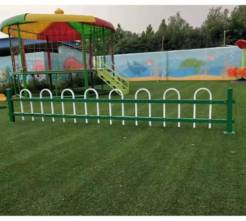 Outdoor Deko Metall Gartenzaun Paneele - Parkland Stahl Landschaft Umrandung für Blumenbeet und Pflanzen Isolation - 100x50cm Gartenzaun