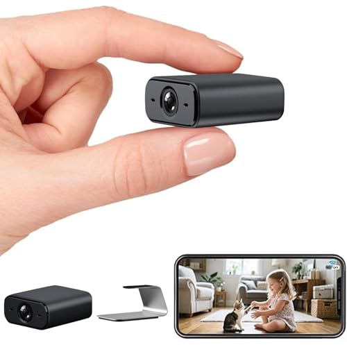 OrcoW Spy Hidden Camera,2K HD Wireless WiFi Security Indoor Pet Camera, Security Camera with Night Vision, Motion Detection, Real-Time Video/Cloud&SD Storage for Home Surveillance, APP Control