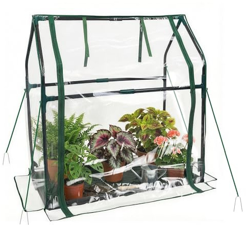 PROWORX Mini-Gewächshaus, 91,4 x 45,7 x 83,4 cm, kleines Gewächshaus, Samen, wasserdichte Bodenmatte, tragbares Gewächshaus, Terrasse, Balkon und Garage, drinnen und draußen