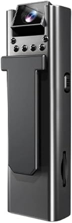 AYJYZHIAG Mini telecamera con visione notturna, videoregistratore digitale, WIFI, portatile, for forze dell'ordine, registrazione in loop, supporto TF 128 GB, micro USB(32GB,Without WiFi)