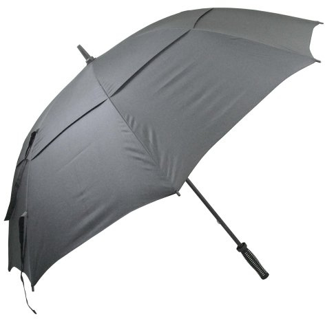 Longridge Deluxe vindtätt golfparaply - svart