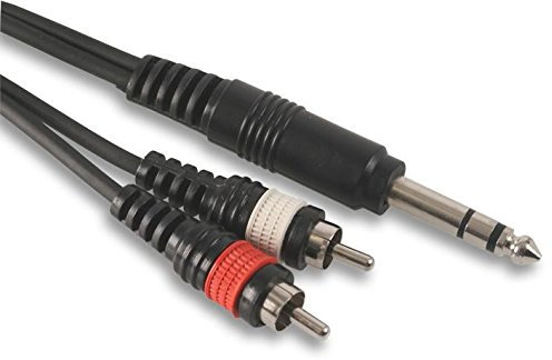 Fiche jack TRS stéréo 6,35 mm vers 2 x fiches RCA Phono, 30 cm, 1,2 m, 3 m, 5 m