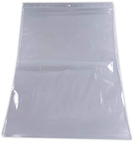 Lot de 500 Sachets 350 x 450 mm fermeture zip Transparent - Sachet fermeture zip 35 x 45 cm 50µ sac plastique compatible alimentaire et congélation de marque UNIVERS GRAPHIQUE REF UGS25-500
