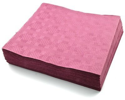 THE TABLECLOTH SHOP Burgundy Paper Table Covers x 25 by Dispo