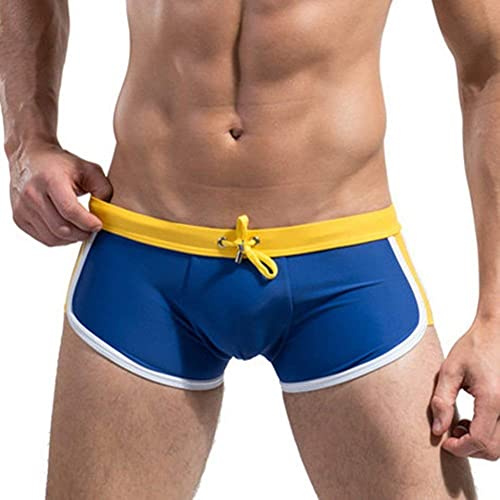Jeylly Pantalones cortos de natación para hombre, sexy, deportivo, para surfear, para verano, natación, boxeador