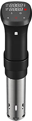 Fityou Cuisson Sous Vide 1100W, Thermoplongeur Cuiseur Sous Vide, Sous Vide Calculateur d'Immersion de Cuisinière Thermostat Réglable, 25 à 95 °C, Écran tactile LCD
