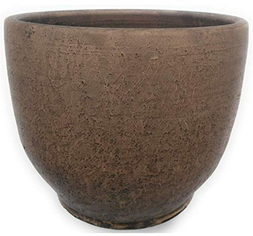 Maceta de barro rustica CUENCO ALTO M exterior e interior 20 cm x 25 cm