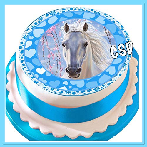 Tortenaufleger Pferd 07, Zuckerpapier, Tortenbild, Geburtstag