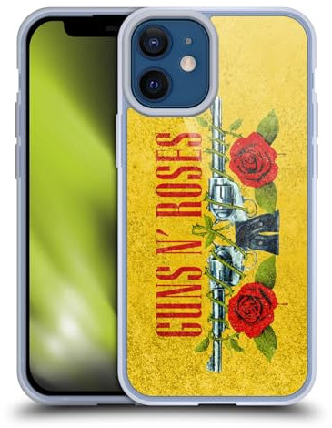 Head Case Designs Licenza Ufficiale Guns N' Roses Pistola Vintage Custodia in Gel [Protezione di Grado Militare] Compatibile con Apple iPhone 12 Mini E Compatibile con MagSafe