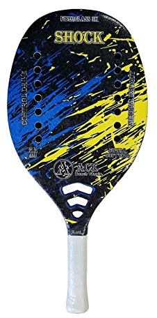 Ace Beach Tennis Raqueta Beach Tennis Racket Fiberglass 2022 (Shock Blue)