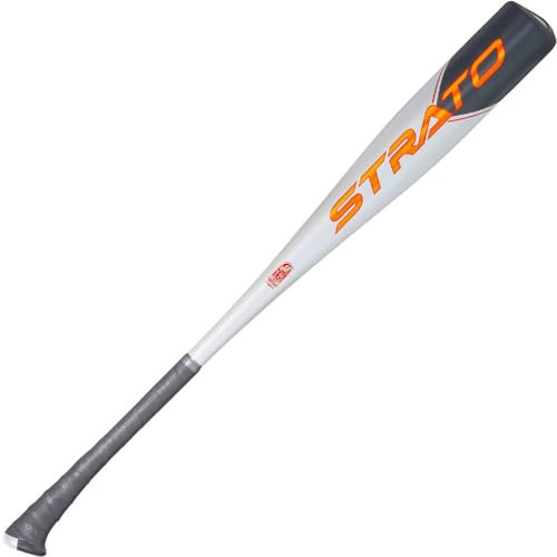 Axe Bat 2023 Strato (-10, 2-3/4) USSSA Mazza da baseball, 1 pezzo, in lega, nero/grigio/arancione (76,2 cm/567,0 g.)