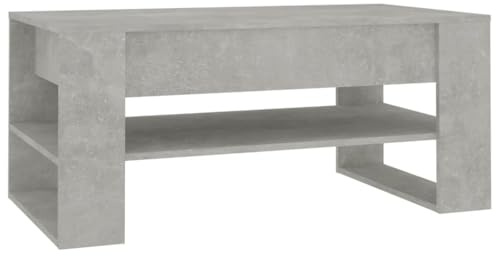 vidaXL Soffbord betonggrå 102x55x45 cm konstruerat trä, sidobord, soffa bord, sido bord, litet bord, vardagsrum bord, soffmöbler, vardagsrum möbler
