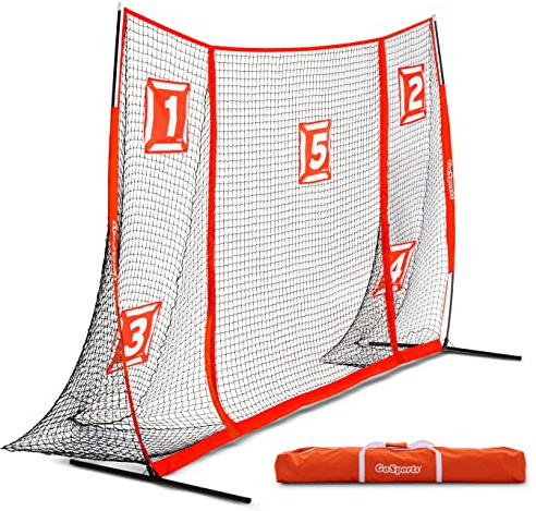 GoSports Strike Net 12 ft x 8 ft Soccer Training Goal - Practice Net for All Skill Levels