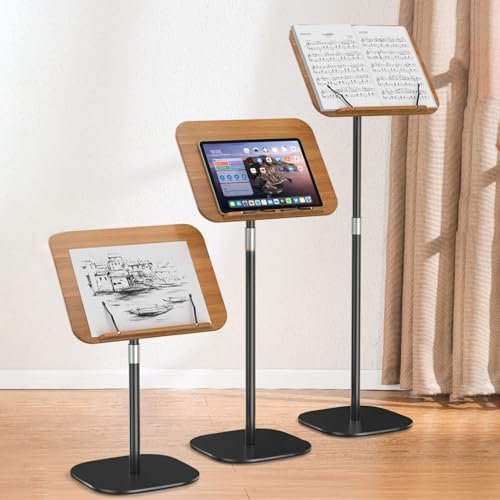 JAYWIS rednerpults Höhenverstellbare Rednerpulte, Konzertkanzeln mit Tischplatte und Kantenanschlag aus Massivholz, Tragbare Präsentationspodien für Unternehmen/Akademien (Color : H 100 cm (39 3/8))