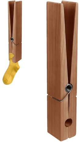 Pinzas gigantes de madera para ropa, toallero de baño, clips de ropa gigantes, pinzas de madera grandes que ahorran espacio y son resistentes para sala de estar, lavandería y dormitorio Maodom