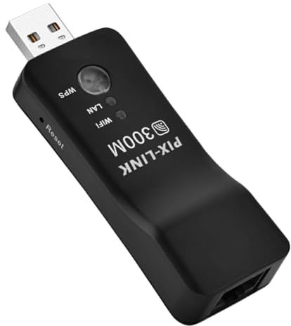 tuwiwol Configuración rápida Conexión Estable USB TV Wi-Fi Dongles Adaptador ABS USB inalámbrico WiFi Smart TV Adaptador de Red Compacto Fácil