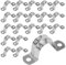 QIMEI-SHOP Abrazaderas Metalicas para Tubos 32mm Abrazadera Tubo en U de Acero Inoxidable 304 para Tubos de Agua Manguera Sujetador 20 Piezas