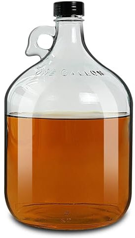 NCPSAKD Transparente,4L,Jarra de Vidrio para fermentación con asa