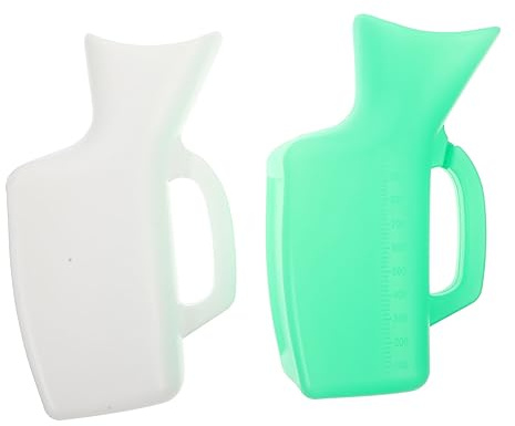 SECFOU Damen Urinflasche 1000ml Kunststoff Wiederverwendbar Mit Abdichtung Reise Und Krankenhaufteinsatz Urinal Für Frauen Camping Und Outdoor