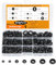 300 Pcs Rubber Grommets Kit, Electrical Cable Holes Grommets, Black Blanking Grommet, 7 Sizes Rubber Hole Plugs, Conductor Wiring Gasket Ring Grommet Assortment Kit for Protecting Wire Cable Plugs