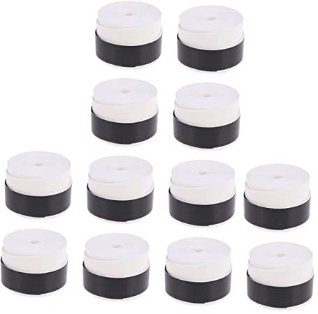 Kisangel 12stücke Teiliges Tennisschläger Overgrip rutschfeste Schweißabsorbierende Griffbänder Aus Langlebigem Pu Atmungsaktiv Passend Für Tennis Badminton Und Squash Für Damen Und Herren