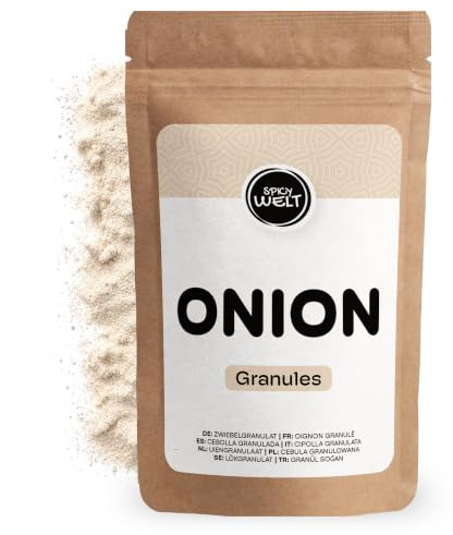 Spicy Welt Cipolla Granulare (250g) – Cipolla Essiccata in Granuli per Soffritti, Hamburger, Focacce e Salse | Gusto Intenso e Saporito | 100% Naturale, Senza Additivi