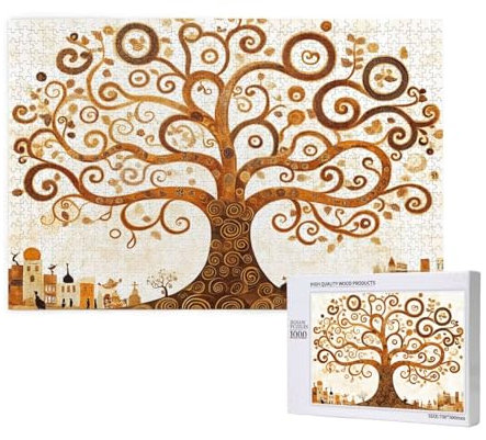 Albero Della Vita Puzzle 300 Pezzi,Albero Puzzle Adatto ad Adulti e Principianti,Giochi Divertenti/Sfidanti/Impossible,DIY Hobby Creativi per Adulti Attività Artigianali,Regali per Uomini/Donne M-493