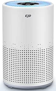 Luftreiniger für Schlafzimmer und Zuhause, leiser H13 HEPA-Luftreiniger mit 3-stufigem Filter, 3 Geschwindigkeitsstufen, 12 dB Schlafmodus zur Bekämpfung von Pollen, Staub, Tierhaaren, Gerüchen