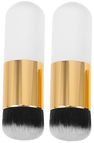 ERINGOGO 2 Puderborste för Kvinnor Borste för Contouring Blending och Shading Professionell Makeupapplikation Bekväm och Kosmetikborste