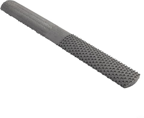 4-in-1-Holzbearbeitungsfeile aus Karbonstahl mit flachen und halbrunden Raspeln zum Schleifen und Polieren von Holz, Kunststoff und Gipsmaterialien