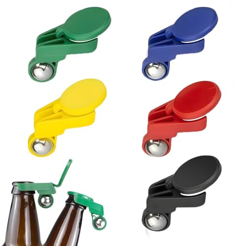 5 Stück Bierflaschenverschluss Bunt,Flaschenverschluss,Universal,Wiederverwendbarer Flaschen,Verschluss Vollautomatischer Flaschendeckel,Flaschendeckel,Für Bierflaschen,Glasflaschen,Cola