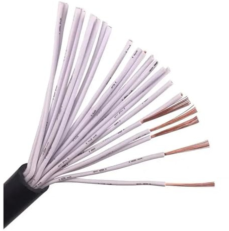 Câble de commande multicœur à 16 cœurs RVV 0.12/0.2/0.3/0.5/0.75/1MM, conducteur en fil de cuivre, câble électrique noir à gaine souple(26 AWG 0.12mm)