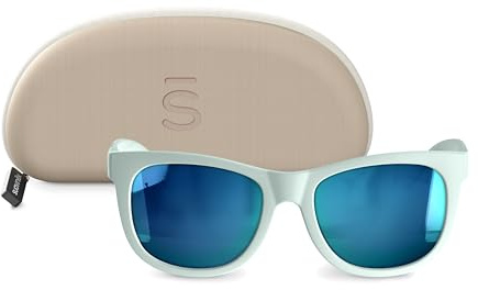 Suavinex, occhiali da sole per neonati da 0 a 12 mesi, polarizzati, con filtro UV400, cat. 3, protezione 100% dai raggi UVA e UVB, con custodia, molto flessibili e leggeri
