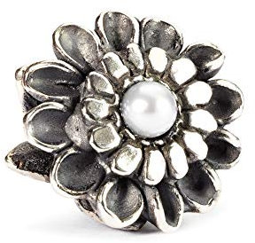 Trollbeads Damen-Bead 925 Sterling Silber weiß TAGBE-00037