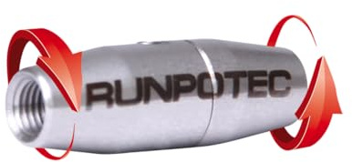 Runpotec Empalme giratorio – Acero inoxidable, rosca RTG, diámetro 6 mm, 20251